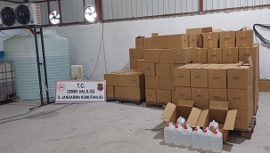 Menemen'de Kaçak İçki Üretim Tesisine Operasyon