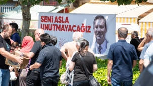 Merhum Başkan Zeyrek'in ailesi ile CHP Lideri Özel taziyeleri kabul etti