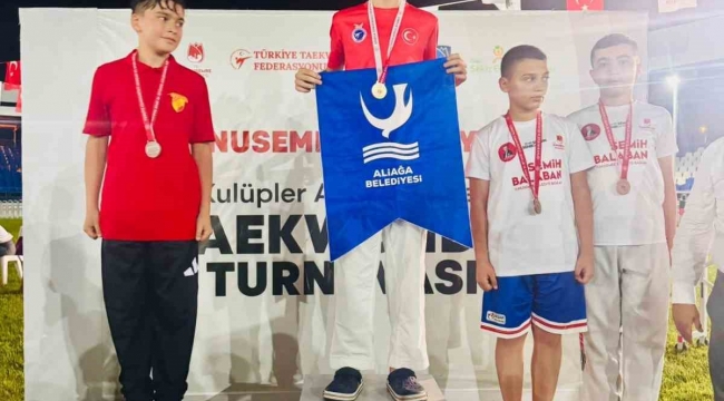 Aliağa'nın minik şampiyonları Manisa'dan zaferle döndü