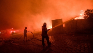 Yangınları söndürmek için canlarını siper ettiler