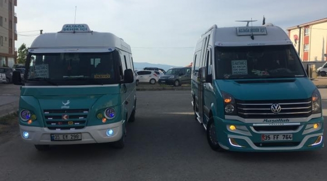 ALİAĞA'DA DOLMUŞ ÜCRETLERİNE ZAM