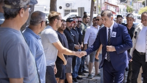 Foça'nın efsane başkanının oğlu son yolculuğuna uğurlandı