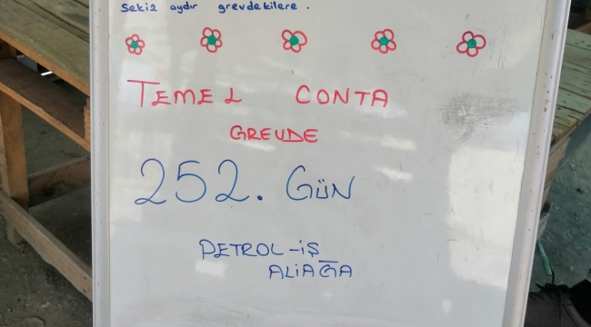 İzmir'de Temel Conta İşçilerinin Grevi 252. Gününde Sürüyor