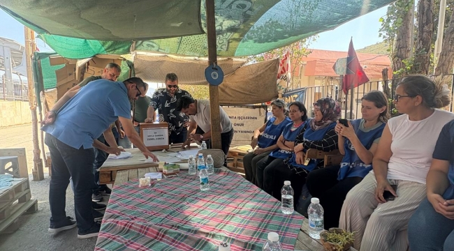 Temel Conta Grev Çadırında Delege Seçimleri Tamamlandı