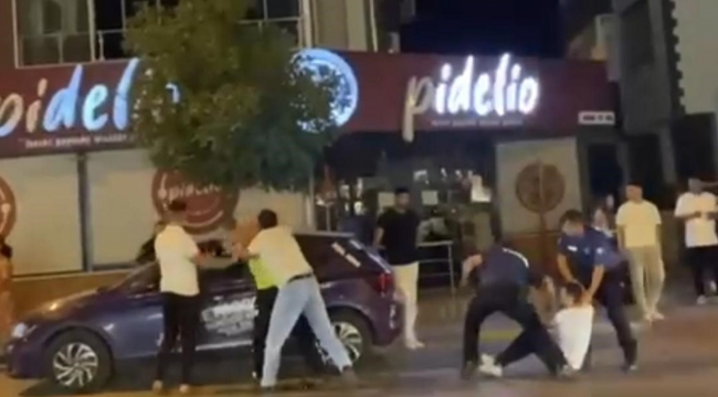 Uygulama yapan polise yumruklu saldırı