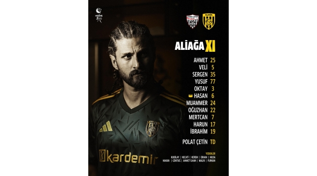 Aliağa FK'nın Soma Spor karşısındaki 11'i belli oldu