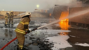 İzmir İtfaiyesi, Aliağa'da büyük bir felaketin önüne geçti