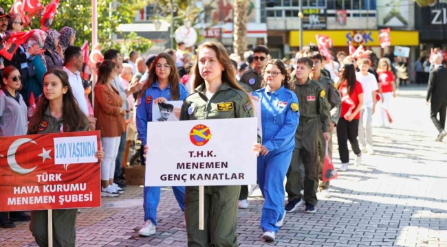 Menemen'in kurtuluşunun 103. yıl dönümünü törenle kutlandı