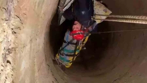  12 metre derinliğindeki kuyuya düşen 80 yaşındaki kişi kurtarıldı