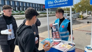 Aliağa Ülkü Ocakları'ndan Liselerde Bilgilendirme Standı