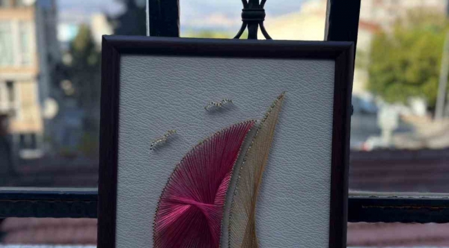 Çivi ile Telin Aşkı: Sabırla ilmek ilmek dokunan eserler sanatseverlerle buluşuyor