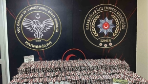 İzmir'de uyuşturucu operasyonu: 33 bin adet sentetik hap ele geçirildi