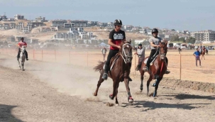 Türkiye'nin şampiyon atları Menemen'de yarıştı