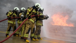 Yangın ve deprem tatbikatında o anlar yeniden yaşandı