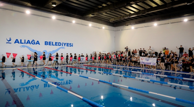 Aliağa Belediyesi'nin Yüzme Tesisleri İzmir'de Zirveye Oynuyor