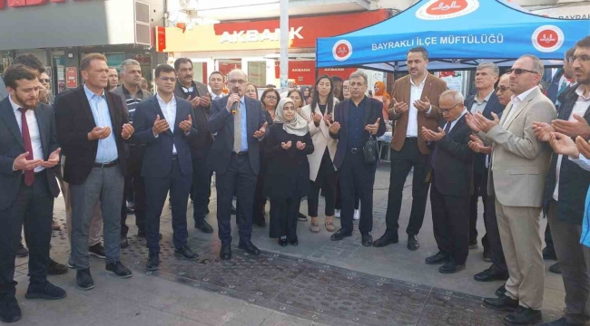 Bayraklı Müftülüğü'nden Gazze için yardım etkinliği