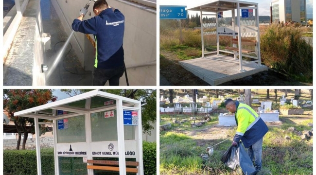 İzmir Büyükşehir'den Aliağa'ya Çok Yönlü Hizmet Çalışması