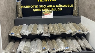 İzmir'de uyuşturucu deposuna baskın: 23 kilo ele geçirildi