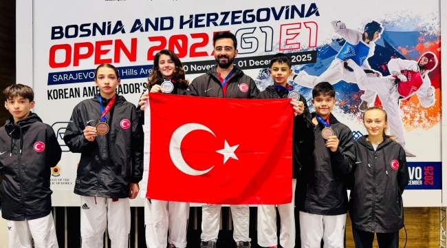 Aliağalı Taekwondocular Saraybosna'dan Madalyalarla Döndü