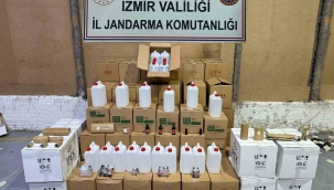 İzmir'de sahte içki operasyonu: 2 bin 850 litre etil alkol ele geçirildi
