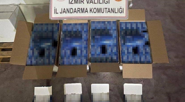 İzmir'de 12 milyon 720 bin kaçak makaron ele geçirildi