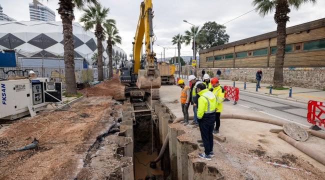 Alsancak'ta dev altyapı çalışması