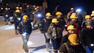 Kınık'ta maden işçileri eylemde