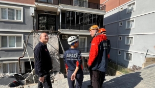 Menemen'de istinat duvarı çöktü: 151 kişi tahliye edildi