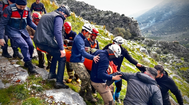 Selçuk'ta mağarada 9 saatlik kurtarma seferberliği
