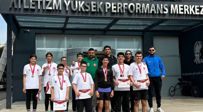 Aliağa'da Özel Sporculardan Atletizmde Başarı