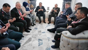 Başkan Pehlivan, şehit ailelerini ziyaret etti: "Başımızın tacısınız"