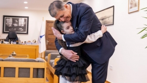 Başkanlık makamında gurur veren buluşma