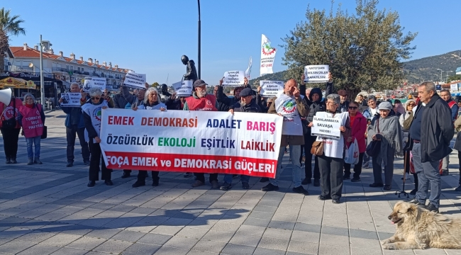 Foçada ABD Ve İsrail Protestosu