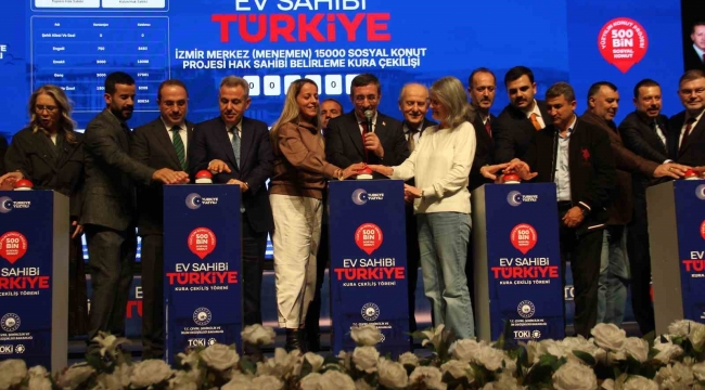 İzmir'de 21 bin konutun kurası çekildi