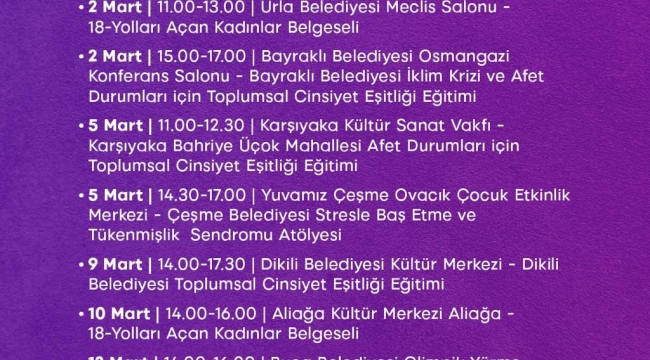 İzmir'de 8 Mart: Aramızda eşitlik var