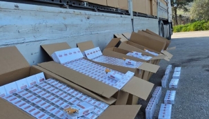 İzmir'de Durdurulan tırda 500 bin paket kaçak sigara ele geçirildi: 3 tutuklama