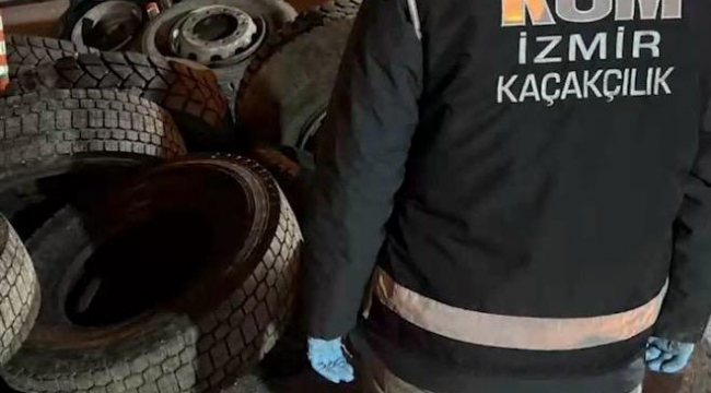 Kamyonet lastiğine gizlenmiş 3 milyon liralık kaçak sigara ele geçirildi