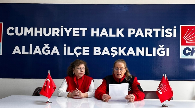 CHP Aliağa Kadın Kolları'ndan '3 Nisan' Açıklaması: "Belediyeler Halkındır"