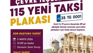 İzmir'in çevre ilçelerine 115 yeni taksi geliyor