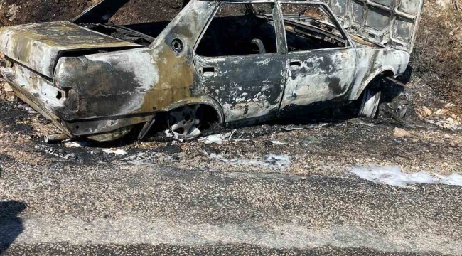 İzmir'de otomobil yangını korkuttu