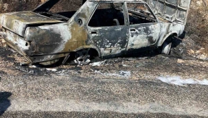 İzmir'de otomobil yangını korkuttu