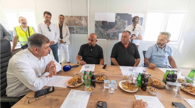 Başkan Tugay Aliağa'daki Altyapı Çalışmalarını Yerinde İnceledi
