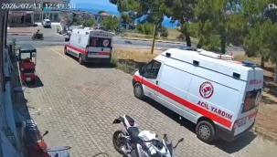 İzmir'de ölümlü kaza anı kamerada