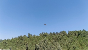 Kaçak moloz dökenlere dronlu takip