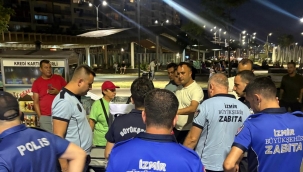 Karantina Parkı'nda izinsiz seyyar satışa ortak denetim