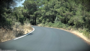 Pamucak yolu baştan sona yenilendi