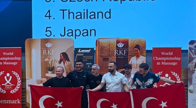 Türkiye, Dünya Masaj Şampiyonası'nda tarihi başarı elde etti