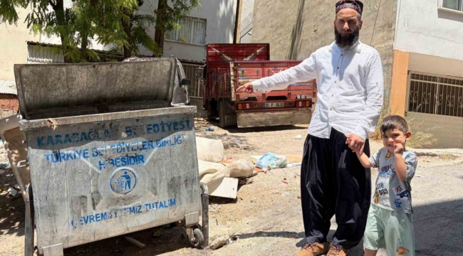 Yanlışlıkla çöpe atılan servet, mahalle konteynerinden çıktı